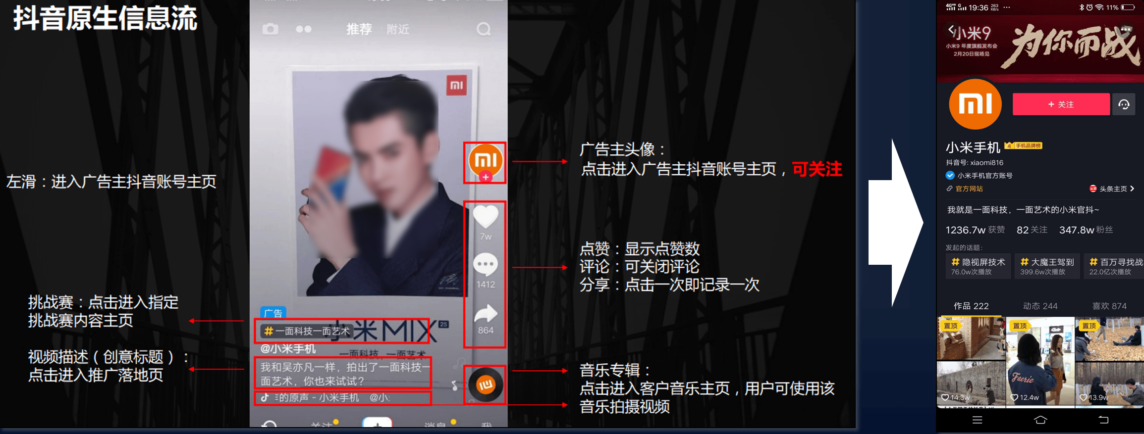 信息流引導關(guān)注帳號